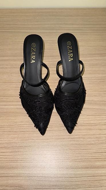 tufli: Tuflilər, Zara, Ölçü: 37, rəng - Qara, Yeni — 1