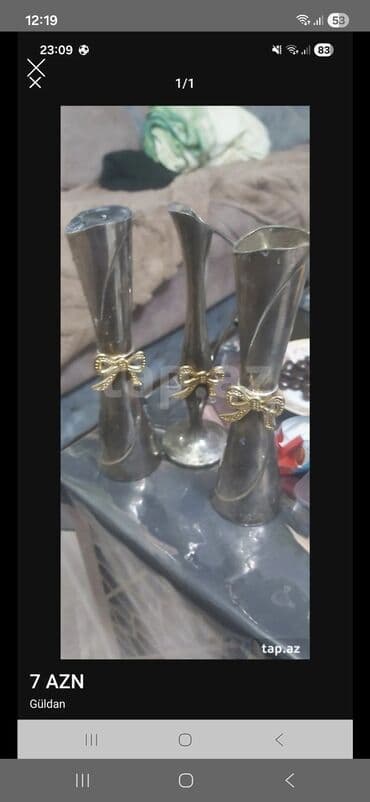 bizon qablari: Tort və şiriniyyat qabı, rəng - Gümüşü, Metal, Türkiyə — 3