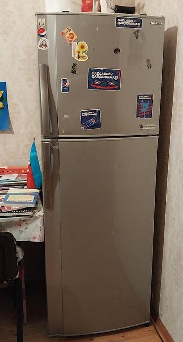 2 qapılı Sharp Soyuducu Satılır, rəng - Boz