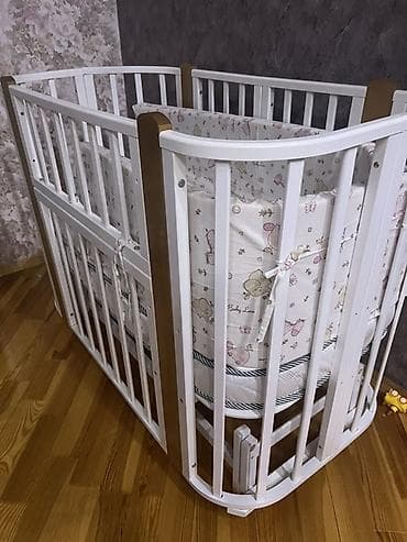 Oğlan və qız üçün, Yumru, Beşik, Dəst ilə, Matras ilə, Yellənmə mexanizmsiz — 1