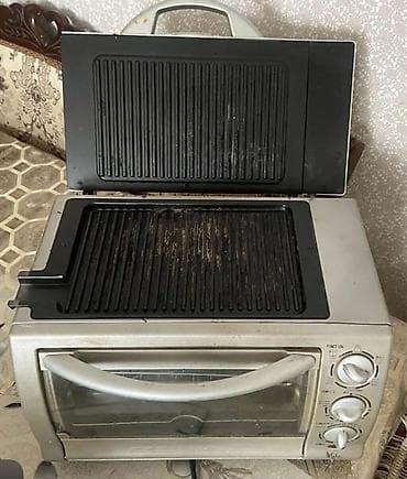 mini ats: Çoxfunksiyalı elektrik mini-sobə və üst grill - Marka: Vida (paneldə — 3