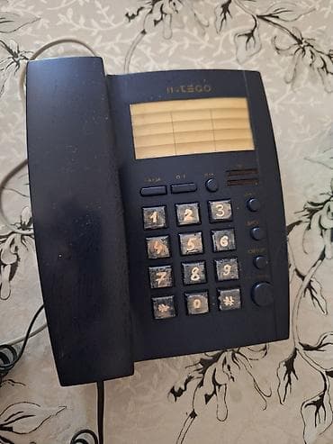 Stasionar telefonlar: Intego masaüstü telefon aparatı - Rəng: tünd göy Ofis və ev üçün — 1