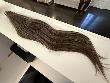Təbii insan saçı – uzun dəstə - Material: 100% təbii insan saçı - — 4