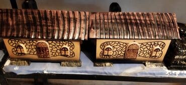 dollar nece manatdir: Taxta yelkənli gəmi maketi - Material: təbii ağac (korpus və — 7