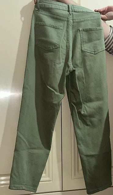 elevit ne ucundur: Yaşıl rəngli qadın şalvarı M razmerdir yenidir geyinilmeyib - Model — 2