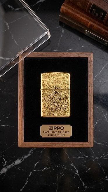 qzil sep: Zippo Exclusive Filigree Collection – kolleksiya çakmağı - Brend — 2