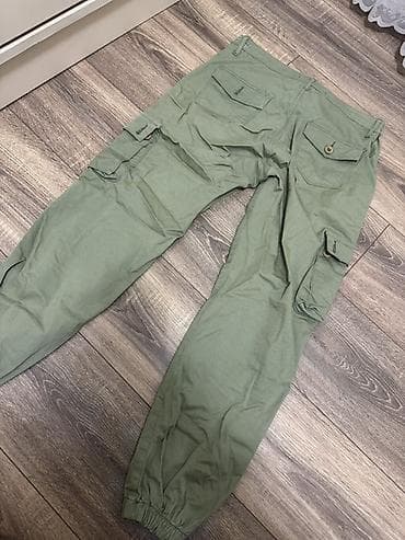 Джинсы: Комбат Мужские брюки, цвет - Зеленый — 4