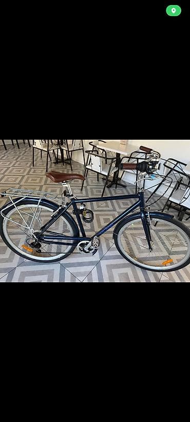 Şəhər tipli velosiped – tünd mavi rəng Xüsusiyyətlər: - Klassik şəhər