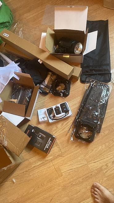 epson 1410 printer: Foto-studiya üçün işıqlandırma seti – Godox Mini Pioneer 200 (200Ws) — 1