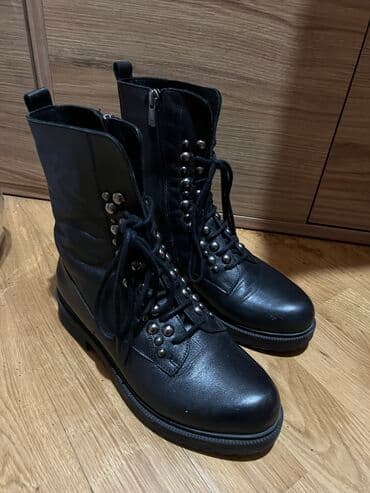 купить ботинки в баку: Размер: 36, цвет - Черный, Б/у — 5