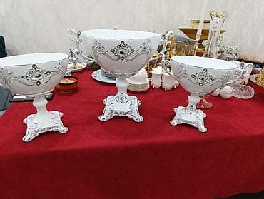 qab yigan: 3lü dekorativ kubok dəst satılır. Təzədir işlənməyib vatsappda yazın — 1