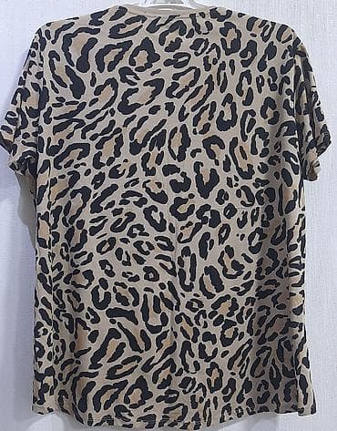 kişi geyimi: Zara qadın T‑şərti - Naxış: leopard (bej əsas üzərində qara və — 2