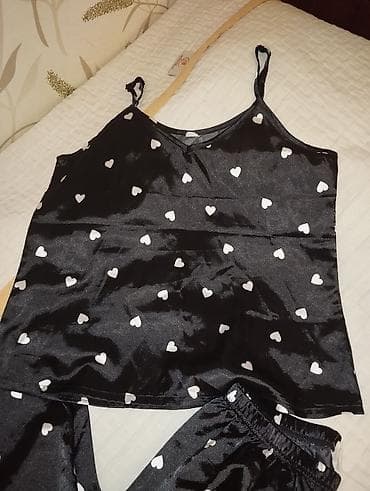 stringer alt geyimi: Qadın pijama dəsti - 2 hissəli dəst: nazik qoşqulu (spagetti qayışlı) — 2
