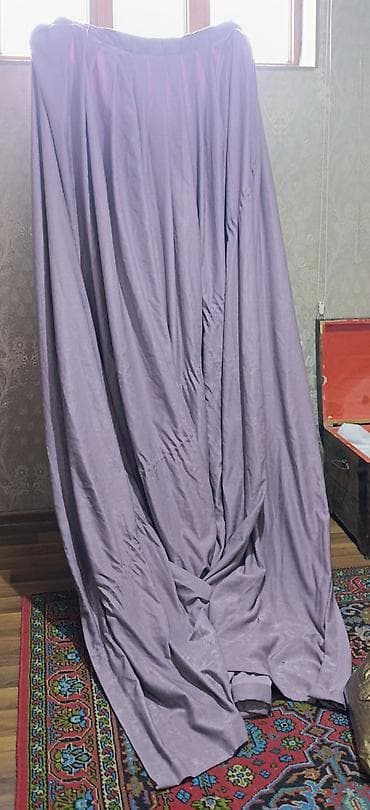 kece: Bənövşəyi rəngdə qalın pərdə dəsti. Tam əla vəziyyətdədir. - — 1