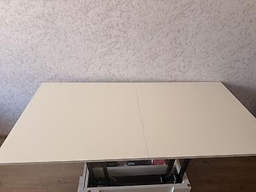 duz masa: Transformer mexanizmalı çoxfunksiyalı stol - Rəng: açıq krem/ağ - — 4