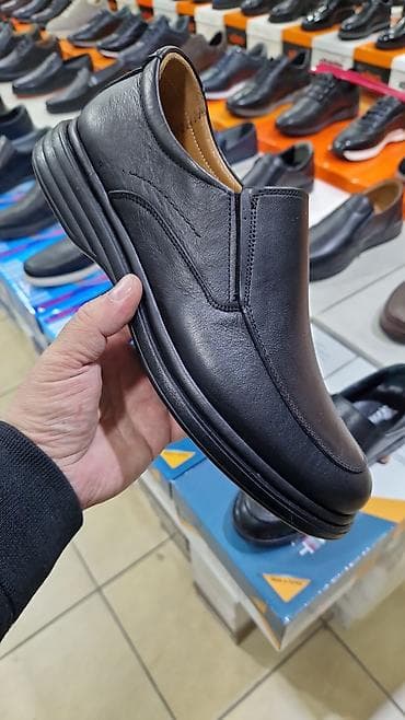 Ayaqqabılar: Klassik üslubda kişi ayaqqabısı - Rəng: qara - Model: slip-on — 1