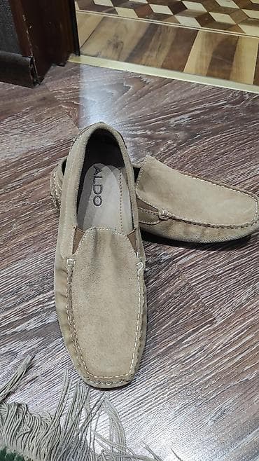 makasin ayaqqabı: Aldo kişi mokasinləri - Model: slip-on mokasin - Rəng: açıq bej (qum — 5