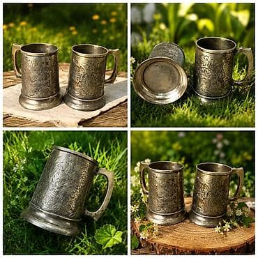 Fincanlar, rəng - Gümüşü, Metal, 2 ədədli dəst, 400 ml lalafo.az -da Fincanlar, rəng - Gümüşü, Metal, 2 ədədli dəst, 400 ml