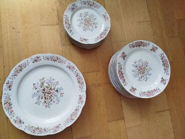 Boşqablar, rəng - Ağ, Farfor