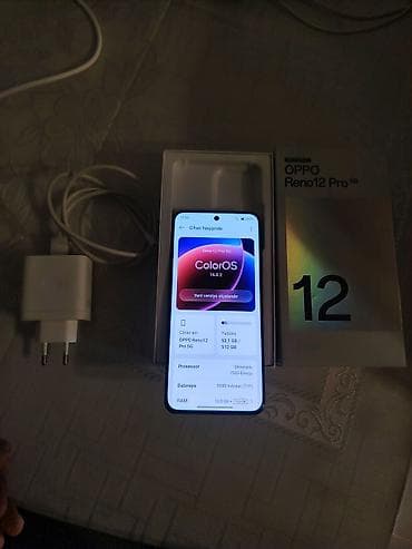 opad 18 pro ultra: Oppo Reno 12 Pro 5G, 512 GB, rəng - Qara, İki sim kartlı — 2