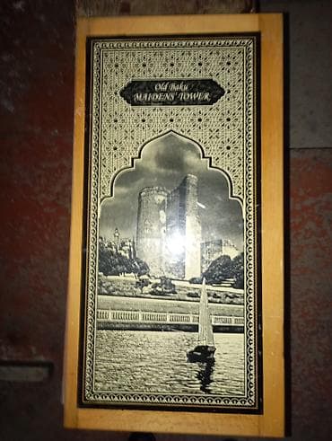 nerd sekilleri: Taxta nərd dəstləri – Azərbaycan temalı - Material: laklı ağac — 3