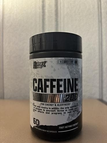 green coffee kapsula: Nutrex Research Caffeine 200 – enerji və diqqət üçün sürətli təsirli — 1