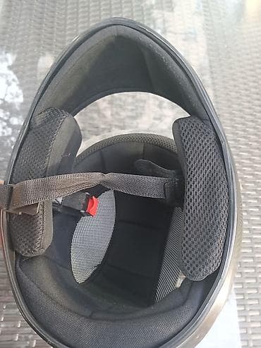 moto aranda: Tam üzlü motosiklet dəbilqəsi – “SABRINA” yazılı, qara rəng. - Şəffaf — 2