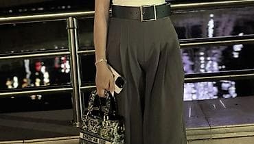 dior sumka: Palazzo şalvar — 1