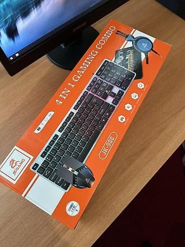 noutbuk adapteri: Pc Kompyuter Dəsti + 4ü1də Combo Dəsti + 8 Oyun + Ofis Programları — 2