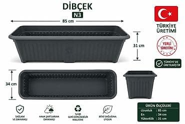 Dibçək – Türkiyə istehsalı keyfiyyətli gül əkən qab Bağ, balkon, həyət lalafo.az -da Dibçək – Türkiyə istehsalı keyfiyyətli gül əkən qab Bağ, balkon, həyət