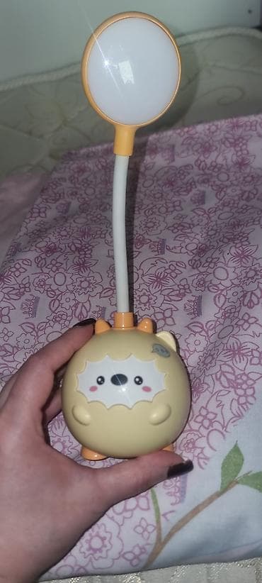 masaustu saat: USB şarj olunan masa lampası – kirpi dizaynlı - Gözəl, mini kirpi — 1