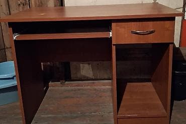 Düz masa, Polkalı, Siyirməli, Teksturalı laminat, Zəmanətsiz