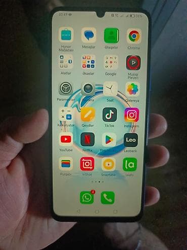 Honor X7, 128 GB, rəng - Mavi, Barmaq izi