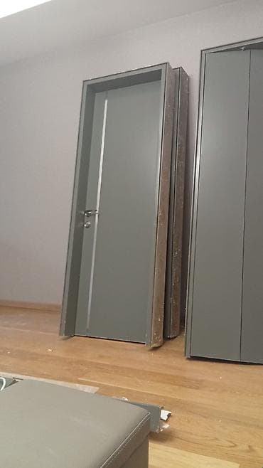 tek kıravat: Məhsul: Daxili otaq qapıları (7 ədəd) - Rəng: Tünd boz (mat) - — 1