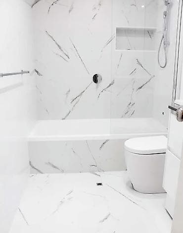 step deke: Böyük ölçülü porselen/keramoqranit plitələr – vanna otağı, duş — 2