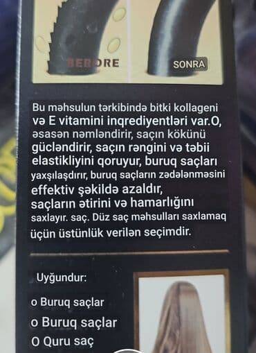 экспресс кондиционер для волос: Saç düzləşdirən 
keratin 
daraqlı saç düzləşdirən — 4