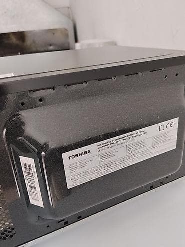 mini un dəyirmanı: Mikrodalğalı soba Toshiba, Ayrıca dayanan, Mikrodalğalar ilə, rəng - Qara, Yeni — 3