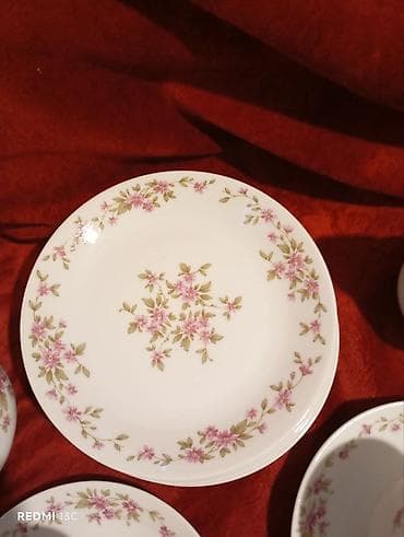 qrafin desti: Çay dəsti, rəng - Ağ, Farfor, 6 nəfərlik, Çexiya — 6