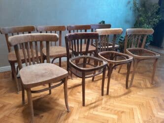 старые стулья: Для гостиной, Б/у, Нескладной, Стул — 5