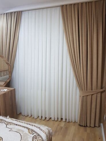 ev üçün pərdələr: Türkiyə istehsalı pərdələri - 1 metrəsi 15 - 20 - 25 manat, Modern — 1