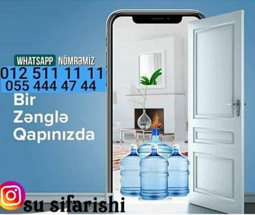 Şokolad və konfetlər: Su Sifarişi 19L💧Şəhər içi evlərə və iş yerlərinə — 3