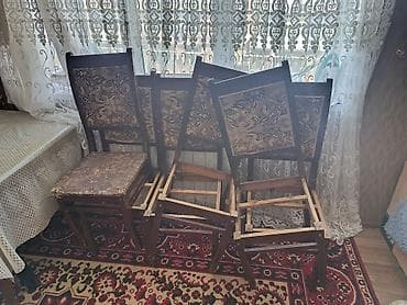 Masa və oturacaq dəstləri: Yemək otağı mebeli dəsti - Klassik üslubda taxta masa: düzbucaqlı — 4