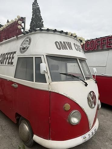 Hazır biznes: Retro üslublu mobil “OMW COFFEE” furqonu ☕ Retro Stil Kofe Firqonlu — 1