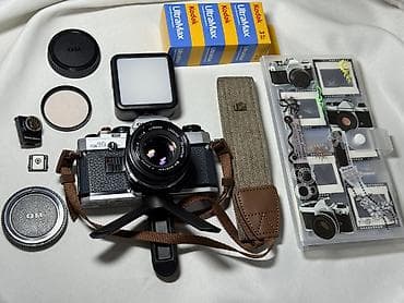 fotokamera: 1979-cu il Yaponiya istehsalı. Olympus OM 10 35 mm film ilə işləyən — 6