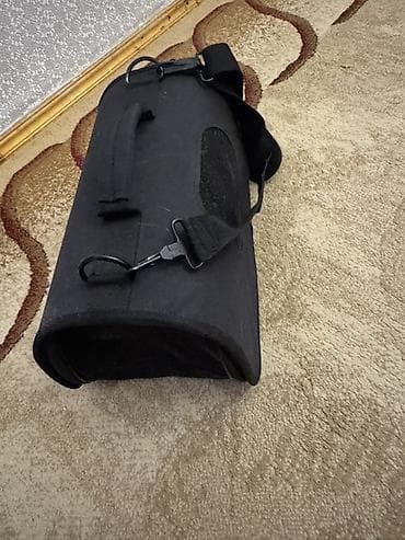 pişik çanta: Məhsul: Kiçik heyvanlar üçün daşıma çantası - Rəng: qara - Material — 2