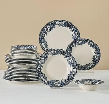 karaca: Nahar dəsti, rəng - Mavi, Keramika, 6 nəfərlik — 1