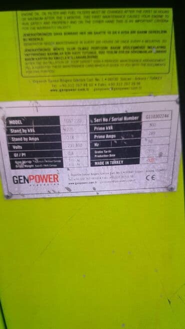 generator qiyməti: Her nov ve her kvada generator ve stabilizatorlarin ve upslerin alişi — 3