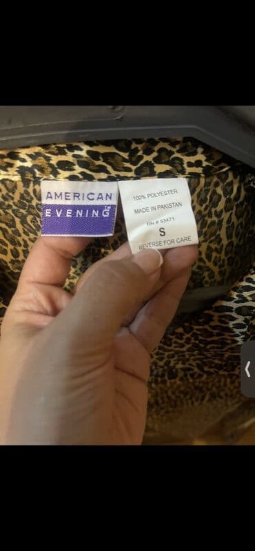 Toyota: AMERICAN EVENING qadın pijama dəsti - Üst: leopar naxışlı, atlas — 3