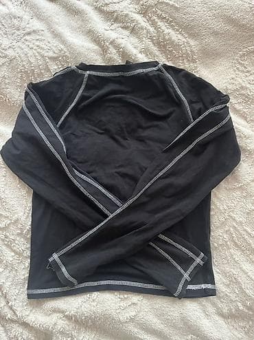 maykalar: ROCKMORE uzunqol köynək - Rəng: qara - Üzərində ağ “ROCKMORE” loqosu — 2