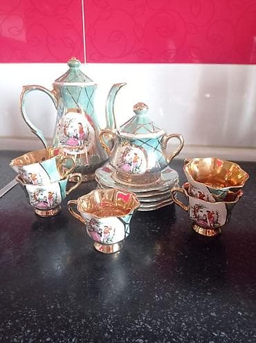 Çay dəsti, Farfor, 5 nəfərlik, Rusiya